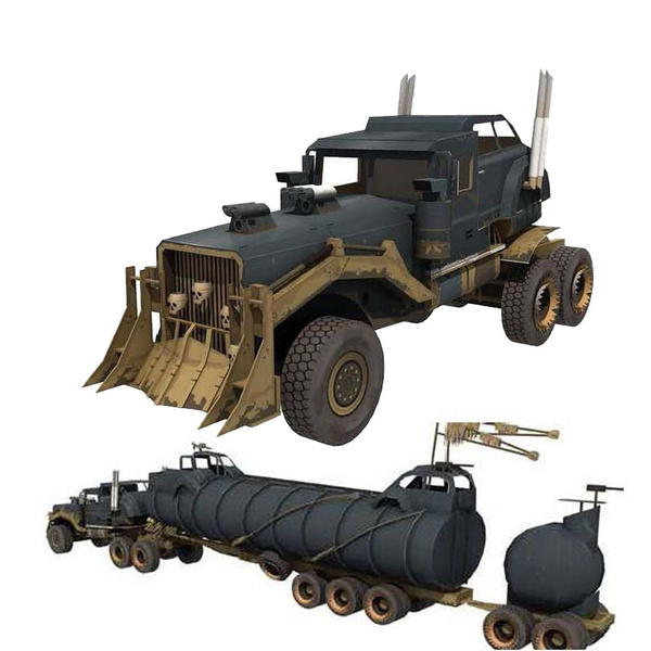 Diy Paper Model Mad Max War Rig 1 25 Diy Papercraft Assemble Handmade Puzzle Game Educational Toy Wish