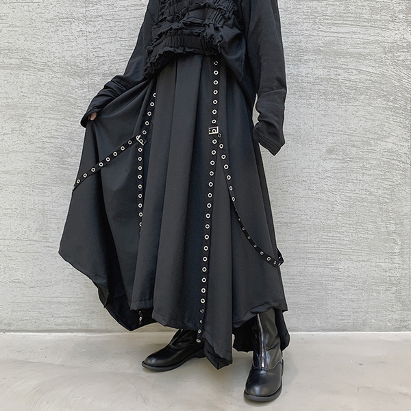 Mens Gothic Loose Wide Leg Baggy 