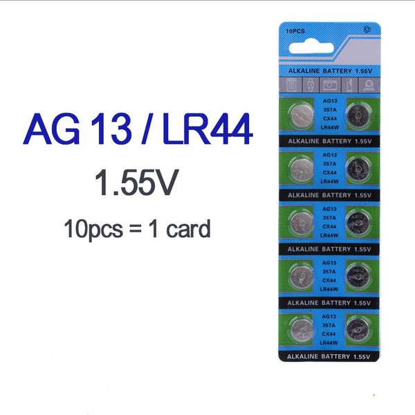 Button Battery 1 55v Ag13 Lr44 L1154 Sr47 Sg13 Sr1154 Sp76 Pila Sr44 G13a G13 Ag 13 Alkaline Button Cell Coin Batteries Wish