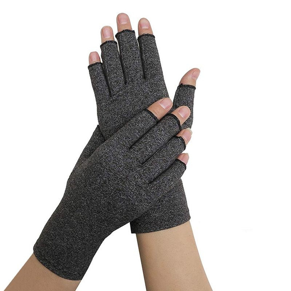 Half finger elastic breathable anti-edema rehabilitation riding gloves 