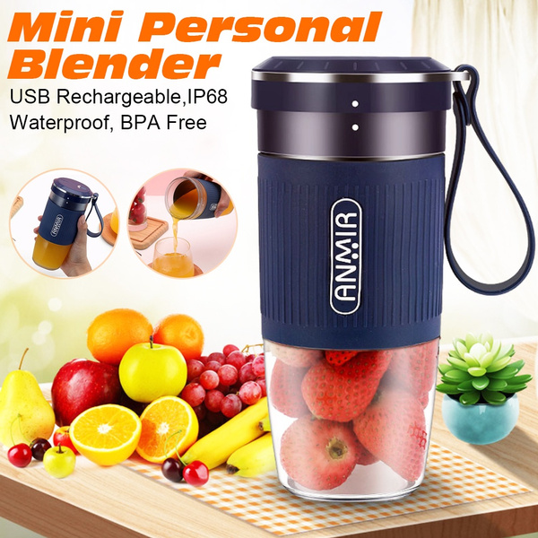 Mini Personal Portable Cordless Juicer Blender Small 10 oz Juice