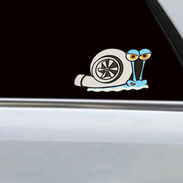 Details about   1x Turbo Snail Decal Car Styling Bumper Window Wall Sticker Decor Accessories