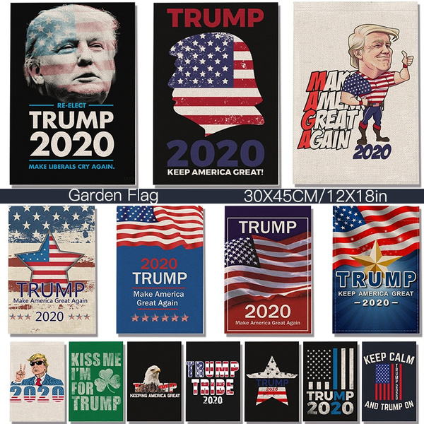 Trump 2020 Keep America Great Garden Banner 