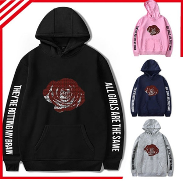 Juice wrld rose outlet hoodie