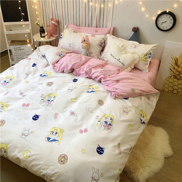 Sailor Moon Bedding Set Duvet Cover With Pillowcase Wish Sailor Moon Bedding Set Duvet Cover, Sailor Moon Bedding Queen