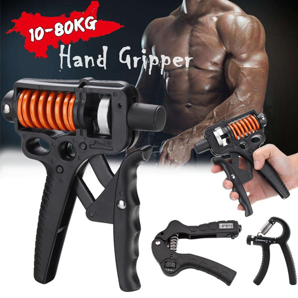 10 80KG Adjustable Hand Grip Power Exerciser Rehabilitation Grip Exerciser Finger Wrist Power Strengthener Hand Training Fitness Gripper