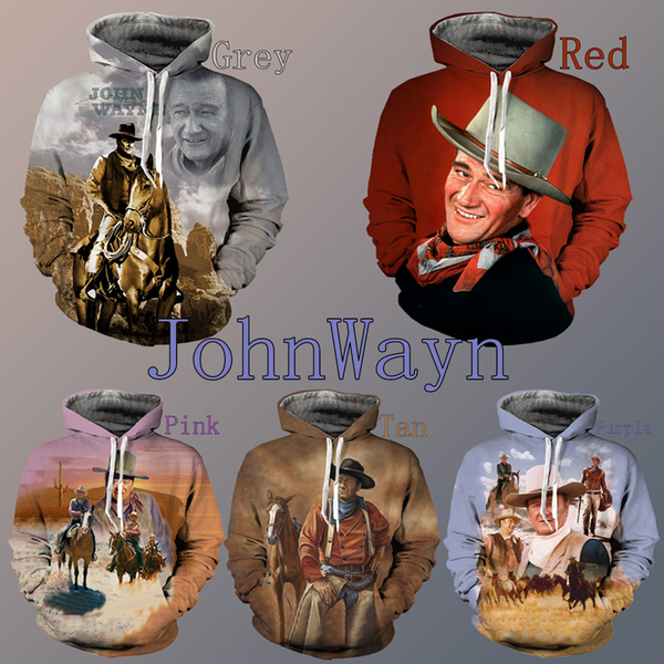 2020 new Men/Women John Wayne 3D Print Casua hoodies | Wish