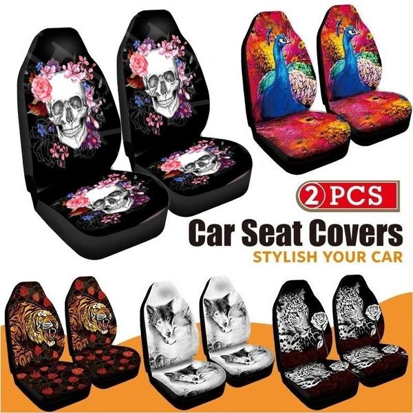 Pea Print Front Car Seat Cover Universal Fit Covers For Vehicle Protector Accesorios Para Auto Accessoires Voiture Housse Acessórios Carro Wish Pea Print Front Car Seat Cover, Skull Car Seat Covers For Babies