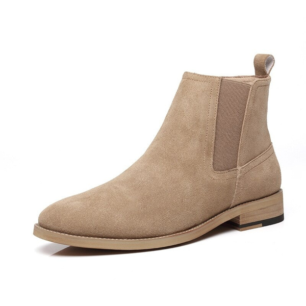 casual england suede leather short boots