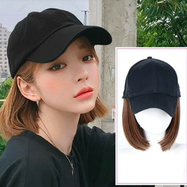 Hair Wigs Bob Hair Synthetic Hat 