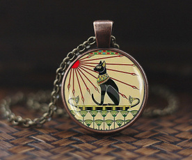 nouveau, art, Joyería de pavo reales, Egyptian