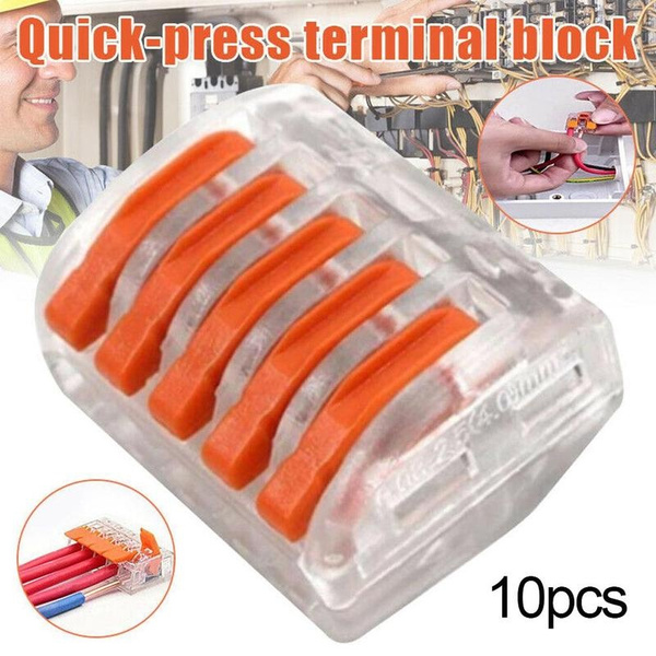 10 X Universal Connection Terminal Wire Connector Space-saving Anti-Leakage F8F2