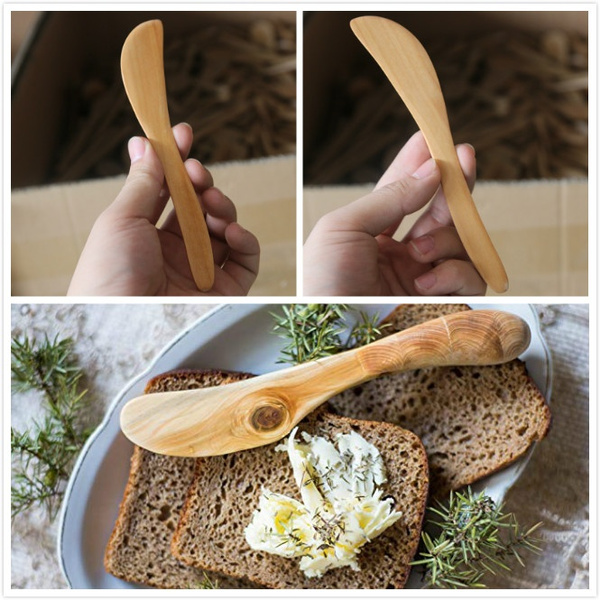 1piece Butter Knife Handmade Condiment Knives Peanut Butter Spreader from  Natural Untreated Juniper Wood Food-Safe Kitchen Utensils Unique Mosaic  Handle