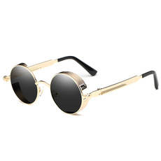 Fashion, Steampunk, UV Protection Sunglasses, Round Sunglasses