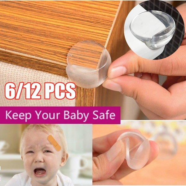 6/12PCS Corner Protectors Transparent Table Corner Covers Furniture