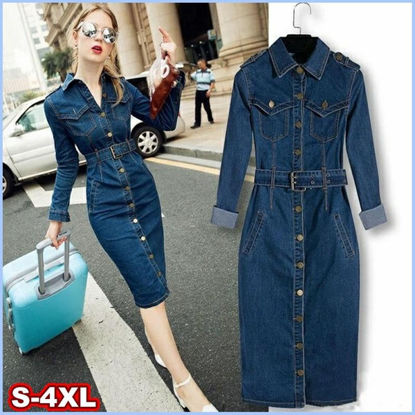 denim dress winter 2020