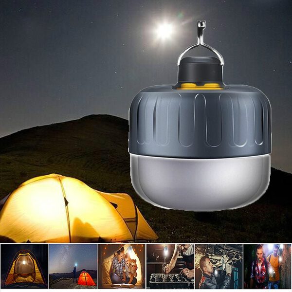 Small Portable Camping Lantern Light Rechargeable Tent Hanging Lamps  Waterproof