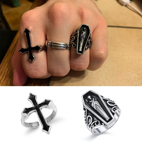 Large on sale cross ring