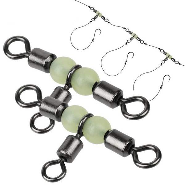 Ball Bearing Swivel Solid Ring Stainless Steel Fishing Connector