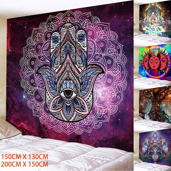 Mandala Tapestry Indian Wall Hanging Decor Bohemian Hippie Queen Twin Poster Mat 