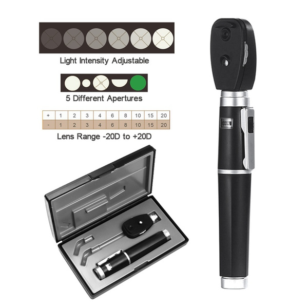 LED Adjustable Portable Professional Medical Ophthalmoscope