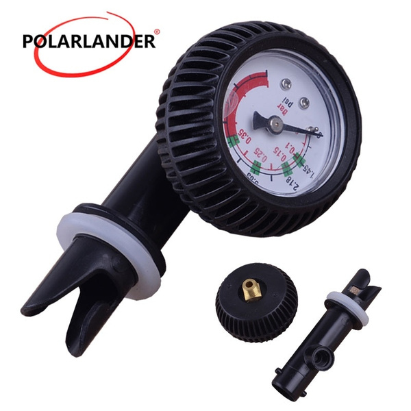 Air Pressure Gauge Air Thermometer Valve Connector for Inflatable Boat Raft 