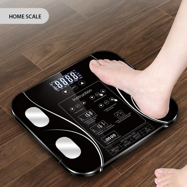 Smart Digital Bathroom Weighing Scale with Body Fat and Water