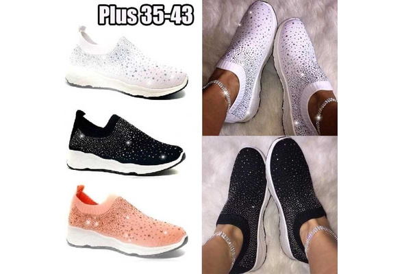 white sparkly trainers