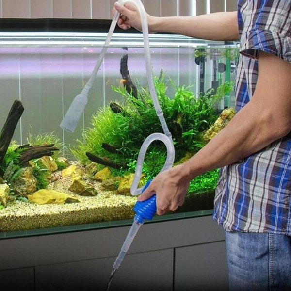 143cm Aquarium Manual Cleaner Tool Siphon Gravel Suction Pipe Filter Fr