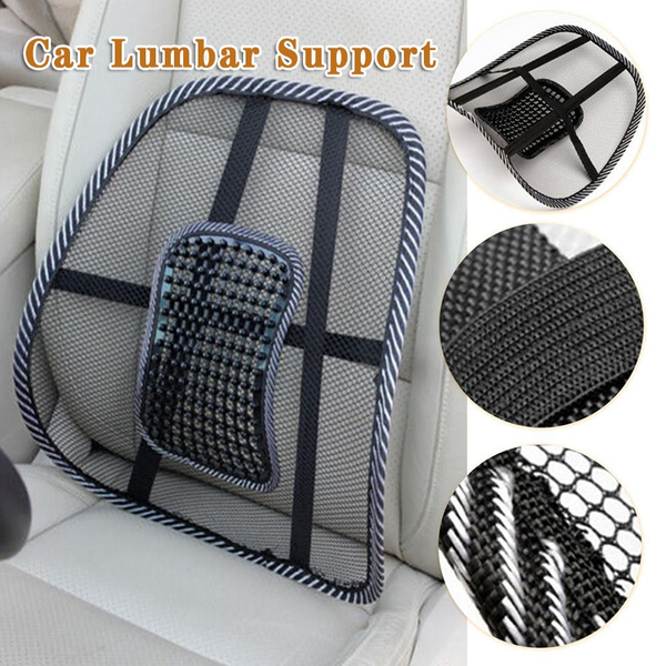 Universal Car Back Support Chair Massage Lumbar Support Waist Cushion Mesh  Ventilate Cushion Pad For Car Office Home