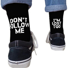 Funny, Cotton Socks, Stockings, studentsock