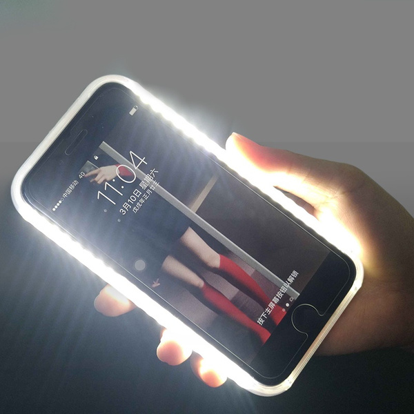 LED Light Flash Phone Case for IPhone 5S 6 6S 7 8 Plus XR X Xs Max 11 Pro Max Phone Case Transparent Drop Resistant Cover