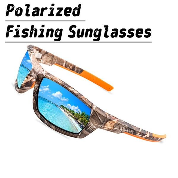 Camouflage Polarized Fishing Glasses Men Women Cycling Hiking