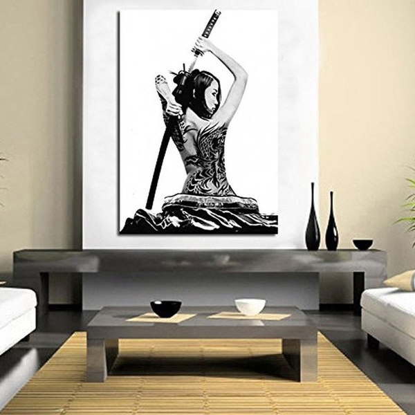 Japanese Samurai Canvas Oil Painting Modern Wall Art Pictures Canvas Print Japanese Samurai Canvas Oil Painting Modern Wall Art Pictures Canvas Print