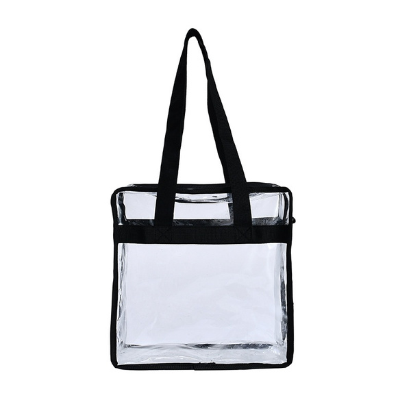  Large Clear Tote Bag, Fashion PVC Shoulder Handbag for