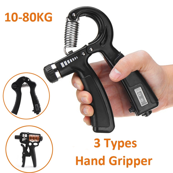 Hand Grip Adjustable Trainer Gripper Strengthener Gym Strength Power Exerciser 