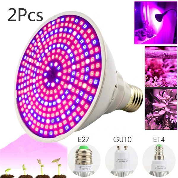 200 LED E14 GU10 E27 Plant Grow Light lamp flower Bulbs for Hydro veg seeds 