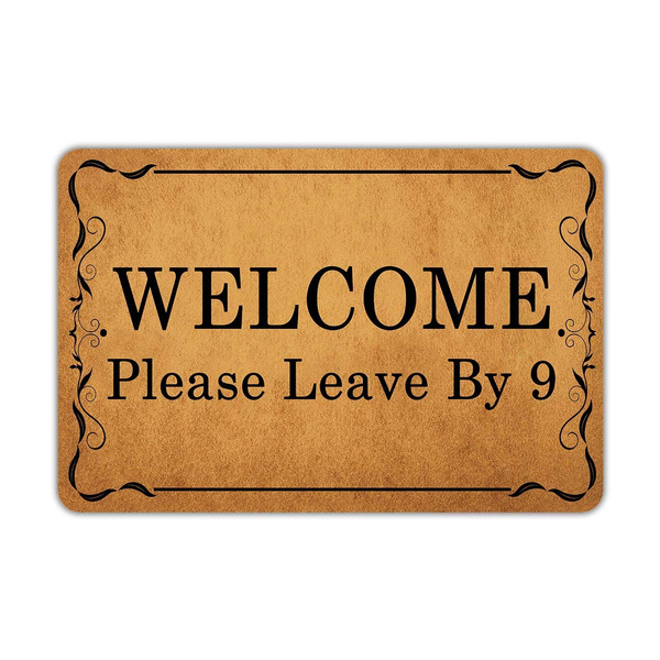 Leaves Rubber Outdoor Welcome Doormat