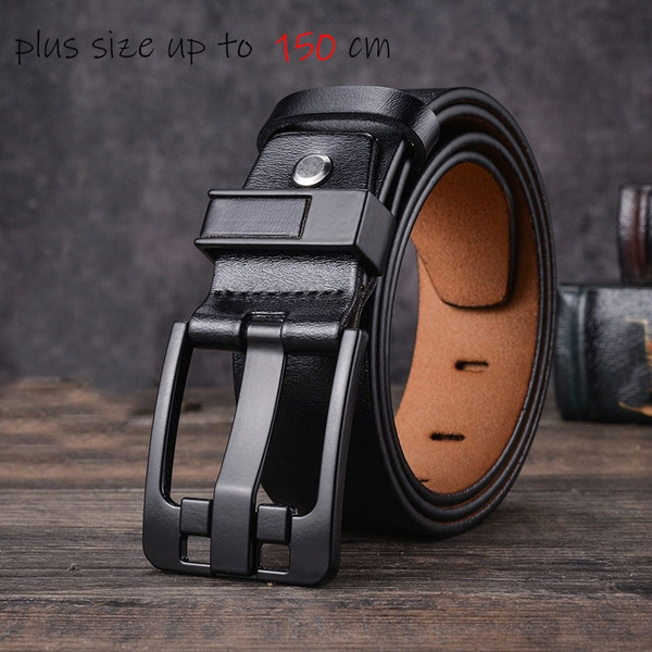 New Fashion Men's Genuine Leather Belts Designer Belt For Man Pin Buckle  With Leather Strap Business Dress Male Belts Hq091