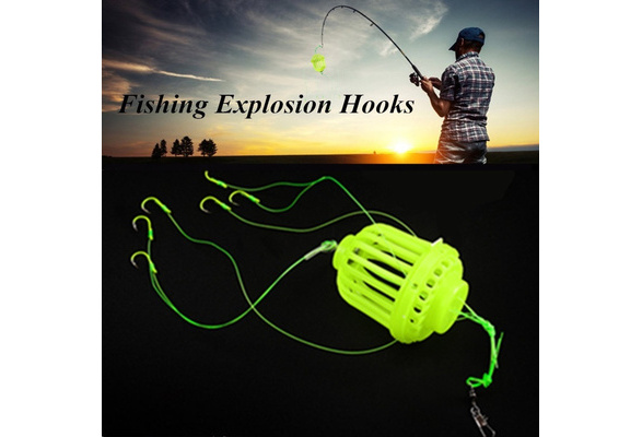 Luminous Creative Sea Glow In The Dark Cages Trap 6 Hook Fishing Explosion  Hooks