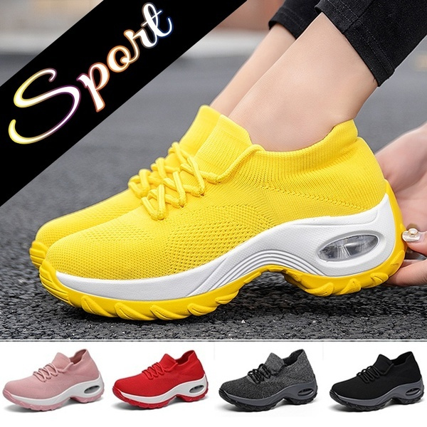 Women Causal Shoes Breathable Sneakers Non-slip Sport Shoes Air Cushion ...