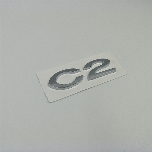 Car C2 logo Badge Emblem For Citroen C2 Auto Decoration Tail