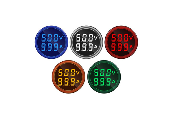 22mm Car Ammeter Voltmeter AC20-500V Gauge Volt Meter for Car Vehicles Blue Round 0-100A Ammeter 22mm Car Ammeter Voltmeter AC20-500V Gauge Volt Meter for Car Vehicles Blue Round 0-100A Ammeter