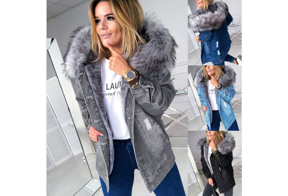 Female Cotton-Padded Thickening Parka Janly Winter Jacket Women Fake Fur Collar Down Wadded Coats Ladies Casual Thicker Slim Down Jacket Coat Overcoat
