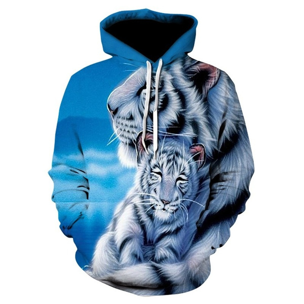 Bengal Tiger white' Men's Hoodie