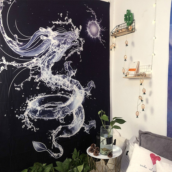 US SELLER-fantasy dragon wall hanging tapestry living room decor ideas