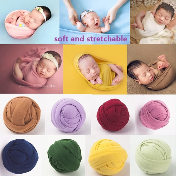 Rayon soft photography props newborns baby stretchable wraps newborn swaddle 