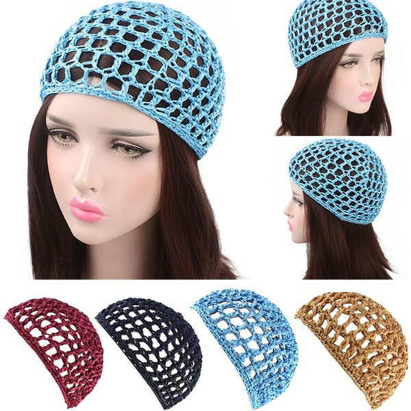 crochet mesh hat