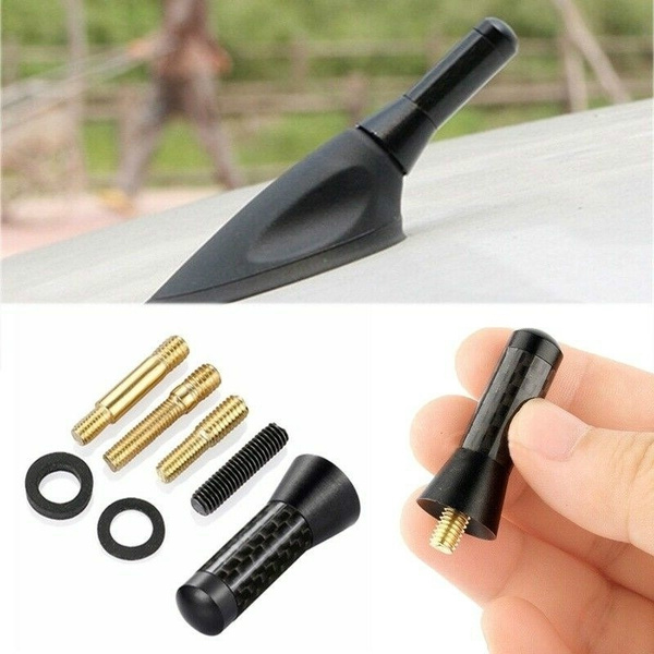 3" Car Bee-Sting Stubby Short Carbon Fibre Aerial Ariel Arial Mast Antenna Exterior Parts – Buy The Best Products In The Online Store - Foto 12