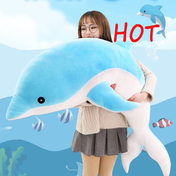 30/50/70cm Dolphin Plush Toy Doll Pink Blue Gray Three Colors Optional Cute  Dolphin Girl Gift Must Choose Children's Toy Plush Stuffed AnimalMR10330 |  Wish